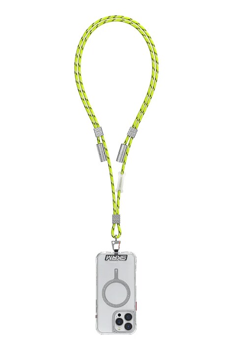 Skinarma uniwersalna smycz do telefonu 2w1 Dyno Ve USB-C/USB-C kolor zielony SK-DYVE-CBLCC-GLOW