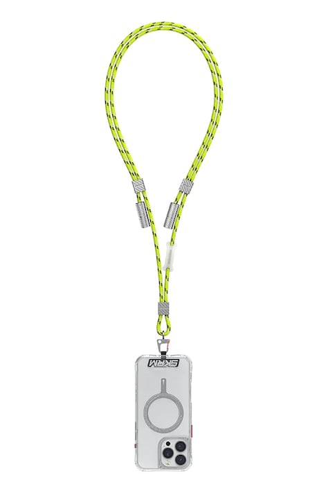 Universal λουρί για τηλέφωνο Skinarma 2w1 Dyno Ve USB-C/USB-C χρώμα: πράσινο, SK-DYVE-CBLCC-GLOW