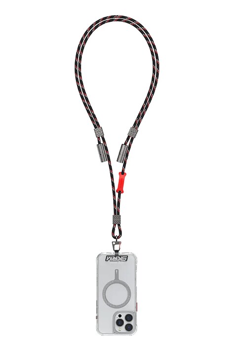 Skinarma uniwersalna smycz do telefonu 2w1 Dyno Ve USB-C/USB-C kolor czarny SK-DYVE-CBLCC-BLK