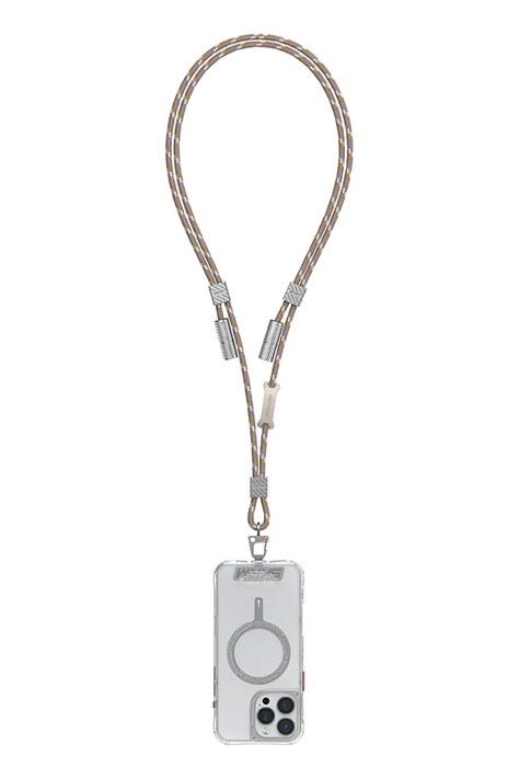 Skinarma uniwersalna smycz do telefonu 2w1 Dyno Ve USB-C/USB-C kolor brązowy SK-DYVE-CBLCC-BGE