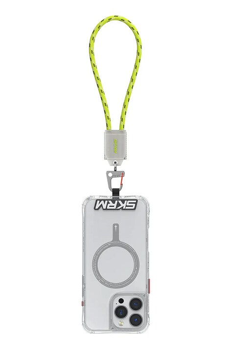 Skinarma uniwersalna smycz do telefonu 2w1 Dyno Ve USB-C/USB-C kolor zielony SK-DYVEHS-CBLCC-GLOW