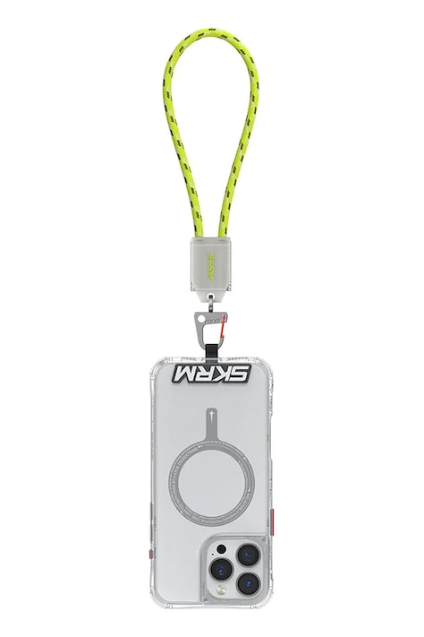 Универсална каишка за телефон Skinarma 2w1 Dyno Ve USB-C/USB-C в зелено SK-DYVEHS-CBLCC-GLOW