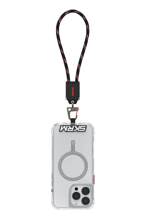 Skinarma uniwersalna smycz do telefonu 2w1 Dyno Ve USB-C/USB-C kolor czarny SK-DYVEHS-CBLCC-BLK