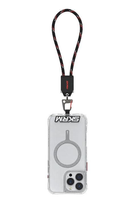 Универсална каишка за телефон Skinarma 2w1 Dyno Ve USB-C/USB-C в черно SK-DYVEHS-CBLCC-BLK