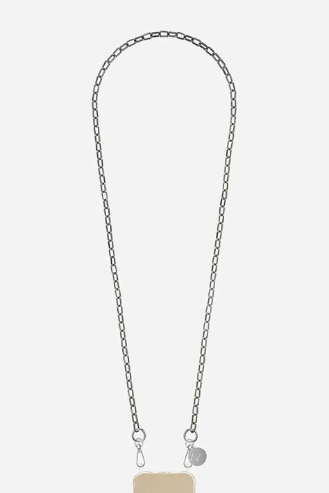 LaCoqueFrançaise łańcuszek do telefonu Petra 120 cm kolor szary LE322004