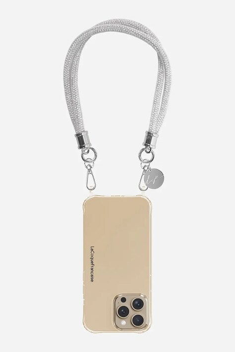 LaCoqueFrançaise łańcuszek do telefonu Mariah 40 cm kolor szary LE324353