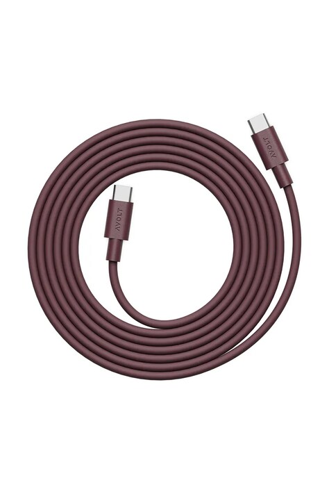 Avolt kabel usb do ładowania Bauhaus-Archiv USB-C to USB-C / 2m kolor bordowy C1CCI1002RR