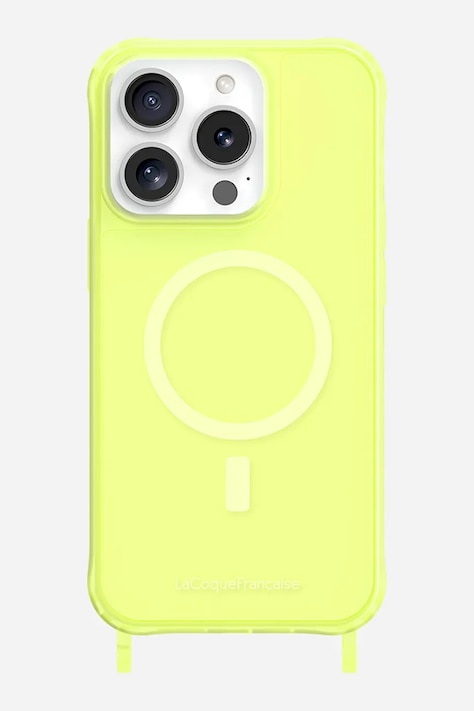LaCoqueFrançaise etui na telefon iPhone 15 Pro żółty LE315924