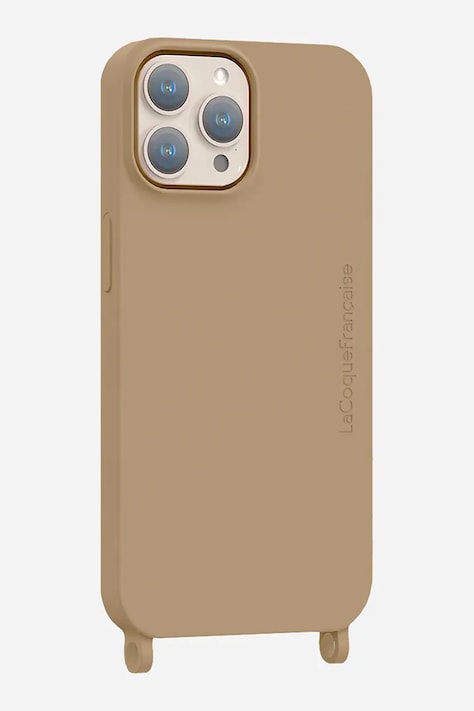 LaCoqueFrançaise carcasă de telefon iPhone 16 Pro bej LE322141