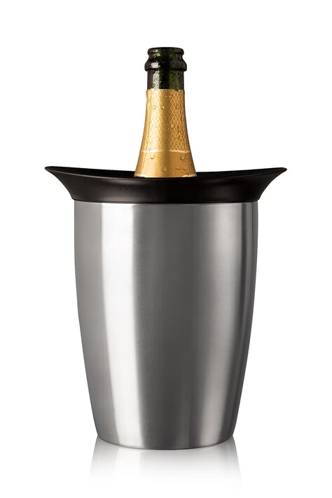 Vacu Vin cooler Champagne Elegant kolor szary