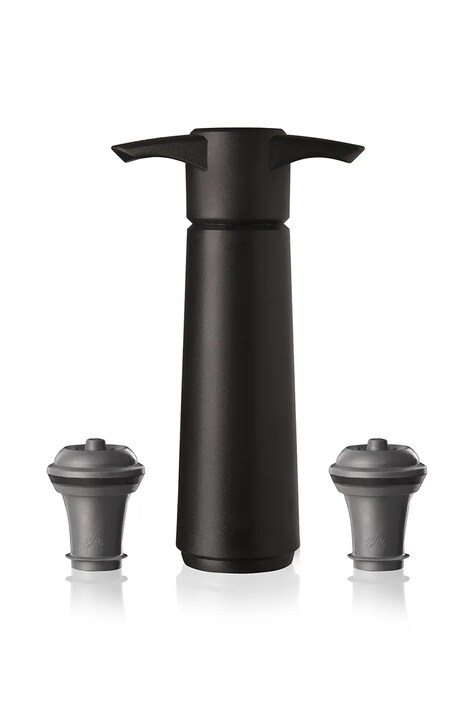 Vacu Vin pompka próżniowa i korek Wine Saver 8,5 x 22,3 x 4,3 cm 3-pack kolor czarny