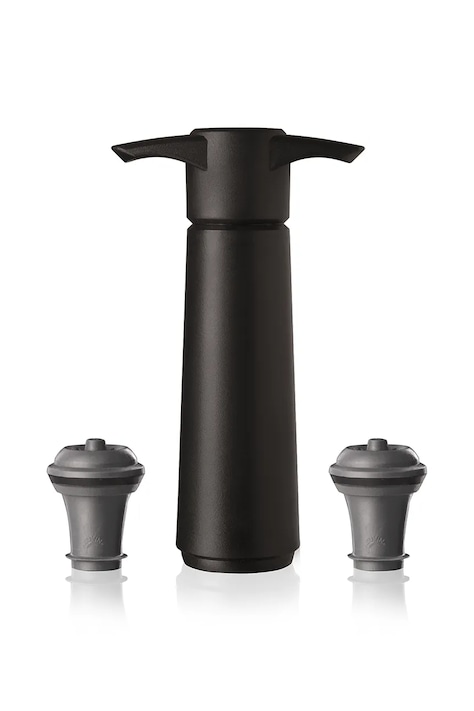 Vákuové čerpadlo a uzáver Vacu Vin Wine Saver 8,5 x 22,3 x 4,3 cm 3-pak čierna farba