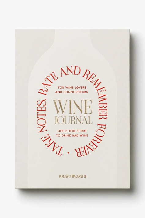 Printworks dziennik degustacji win Wine Tasting Journal 25,5 x 17 cm kolor multicolor PW00707
