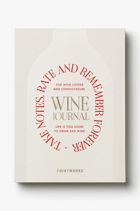 Printworks dziennik degustacji win Wine Tasting Journal 25,5 x 17 cm kolor multicolor PW00707