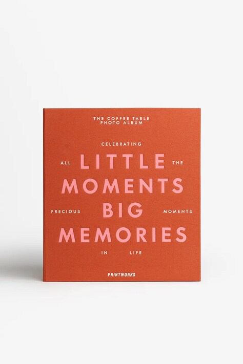 Printworks album na zdjęcia Little Moments Big Memories 27 x 24 cm kolor pomarańczowy