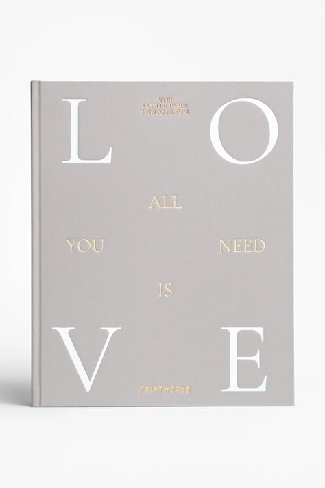 Printworks album na zdjęcia All You Need is Love 33 x 27 cm kolor beżowy PW00769