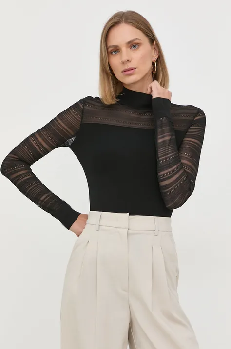 Блузка Karl Lagerfeld женская цвет чёрный однотонная