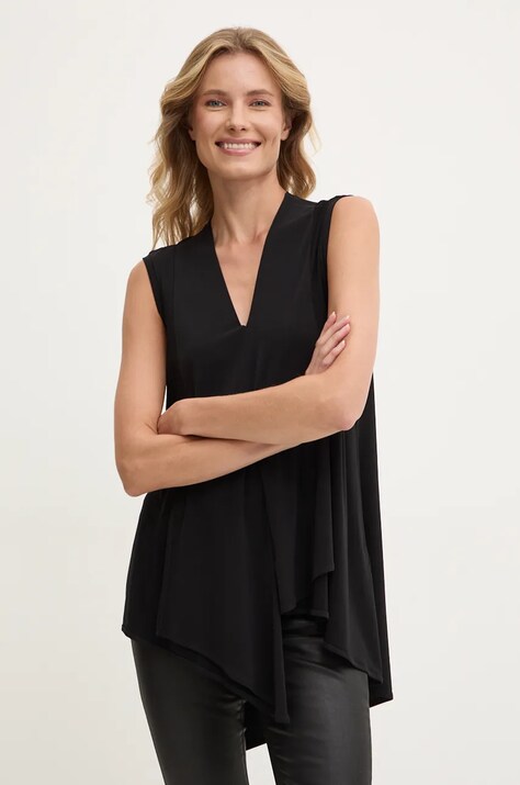 Joseph Ribkoff bluza femei, culoarea negru, neted, 161060