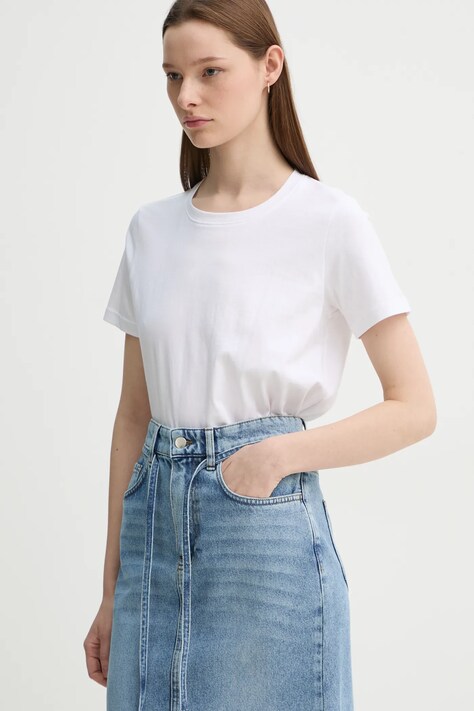 2NDDAY tricou din bumbac Frosty femei, culoarea alb, 2000243315