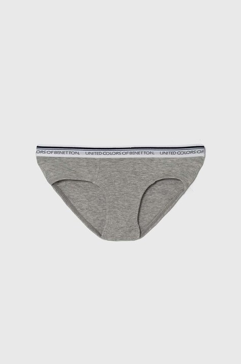 Дитячі труси United Colors of Benetton 2-pack — AA00-BIB02A, сірий — фото 2
