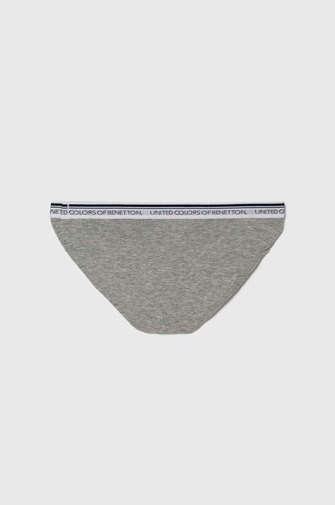 Дитячі труси United Colors of Benetton 2-pack — AA00-BIB02A, сірий — фото 4