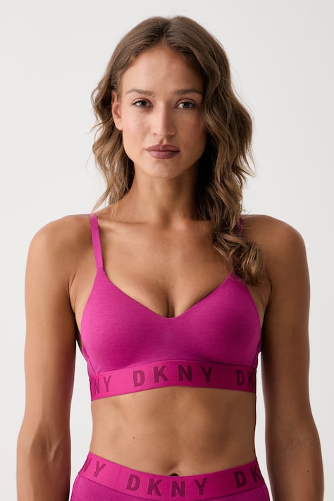 DKNY biustonosz trójkątny z modalem różowy DK4518