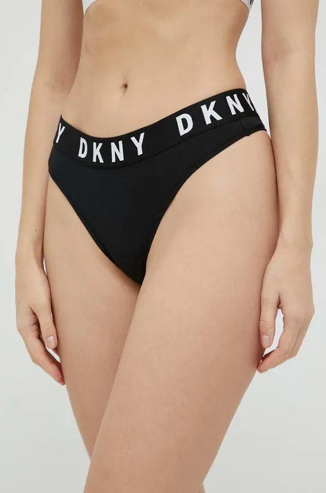 Στρινγκ DKNY χρώμα: μαύρο