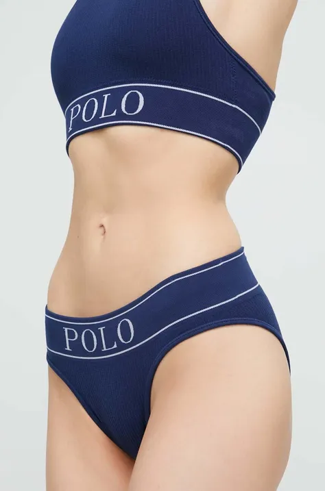 Σλιπ Polo Ralph Lauren χρώμα: ναυτικό μπλε