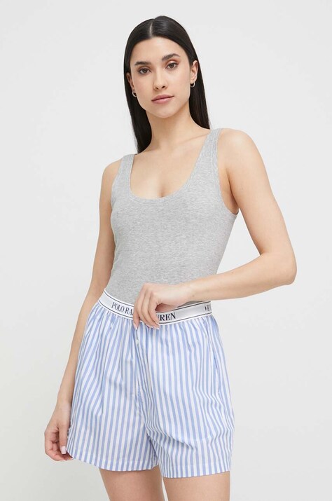 Polo Ralph Lauren maiou de pijama culoarea gri 4P3008