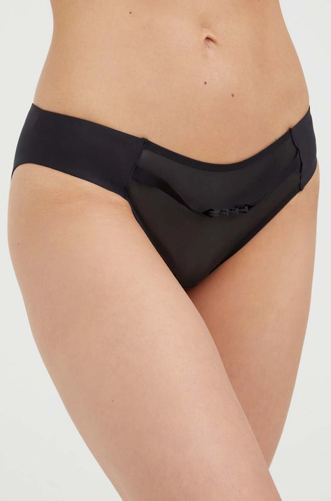 Chantelle chiloti culoarea negru, transparent