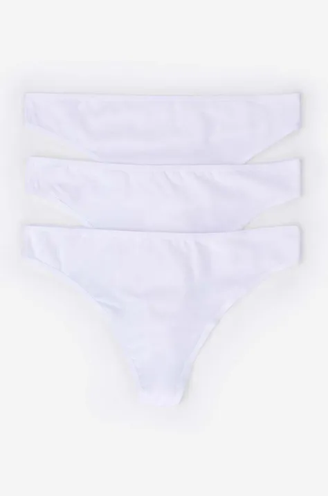 Στρινγκ women'secret 3-pack χρώμα: άσπρο