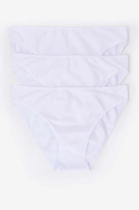 women'secret chiloti 3-pack culoarea alb