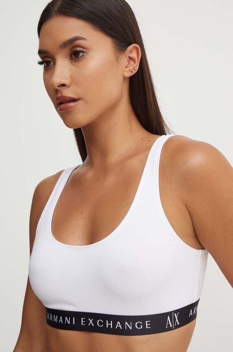 Σουτιέν Armani Exchange χρώμα: άσπρο, 947029 CC502