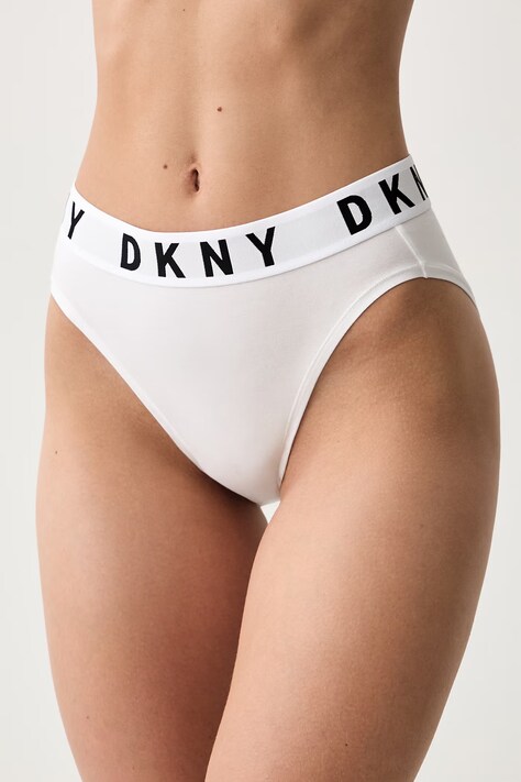 DKNY klasične hlačke ženske bele DK8505