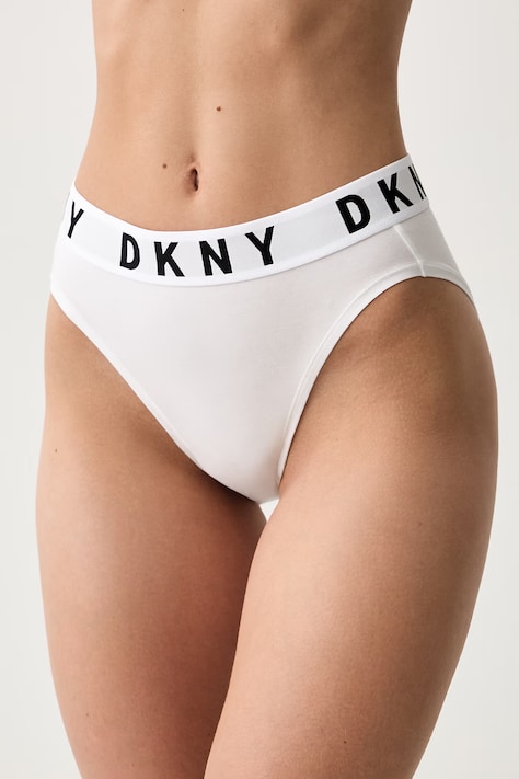 DKNY klasične hlačke ženske bele DK8505