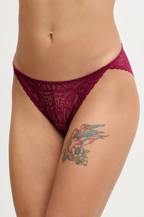 Dkny figi kolor bordowy transparentne DK8552
