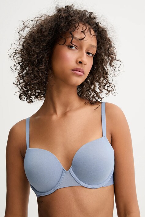 Dkny biustonosz kolor fioletowy gładki DK7511