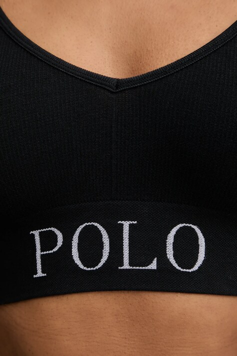 Polo Ralph Lauren бюстгальтер з ліоцелем — AA00-BID1AM, чорний — фото 4