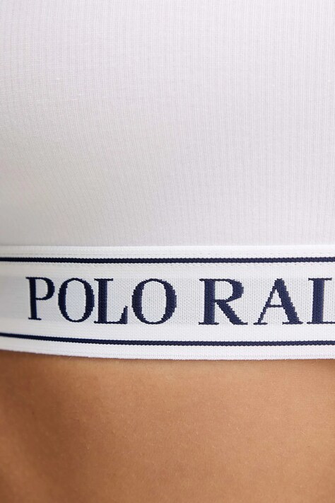 Polo Ralph Lauren бюстгальтер з бавовною — AA00-BID1AO, білий — фото 4