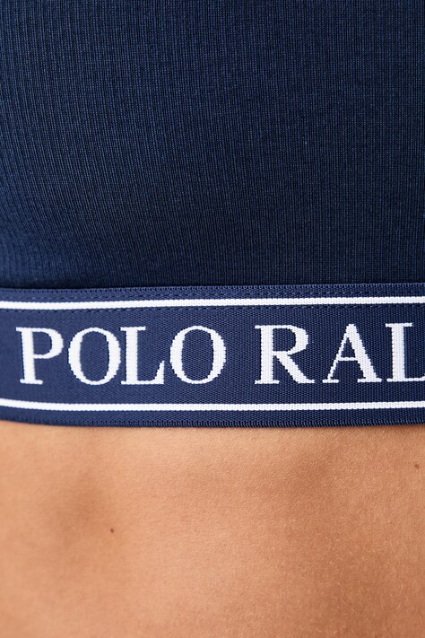Polo Ralph Lauren бюстгальтер з бавовною — AA00-BID1AO, темно-синій — фото 4