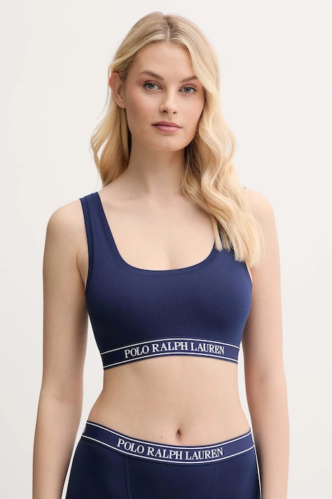 Бюстгальтер Polo Ralph Lauren колір синій однотонна 4P0479