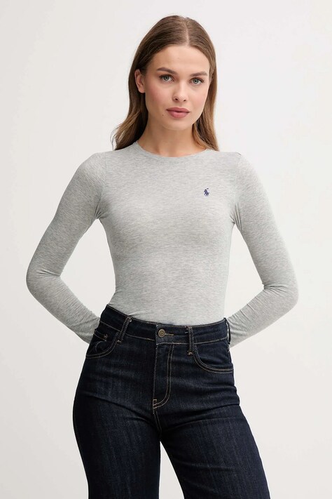 Боди Polo Ralph Lauren цвет серый 4P0491