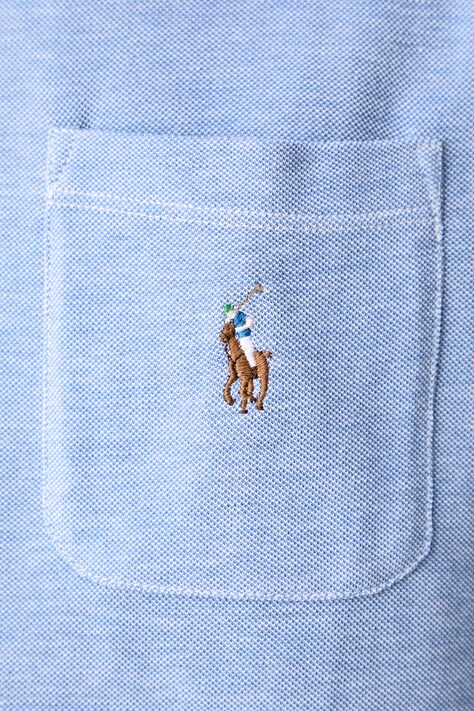 Polo Ralph Lauren роздільна піжама жіноча з бавовною — AA00-BID1B4, блакитний — фото 7