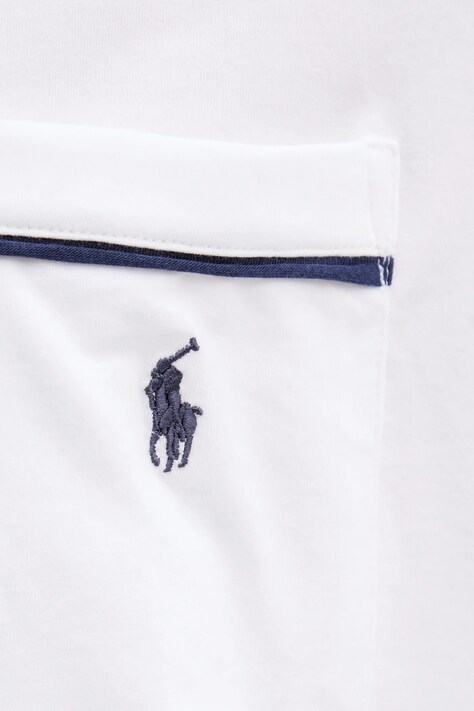 Polo Ralph Lauren роздільна піжама жіноча з бавовною — AA00-BID1B7, білий — фото 5