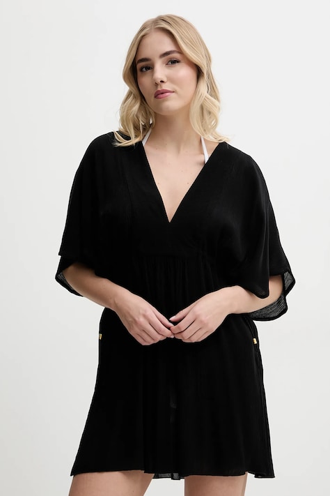 Lauren Ralph Lauren rochie de plajă culoarea negru, 20151080