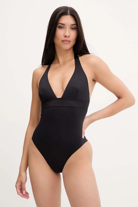 MC2 Saint Barth costum de baie dintr-o bucată culoarea negru, cupa moale, MARN001