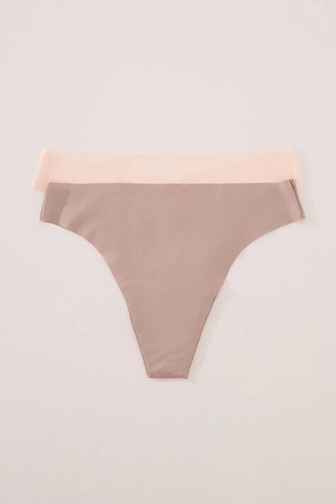 women'secret tanga 2-pack culoarea alb, 7683096