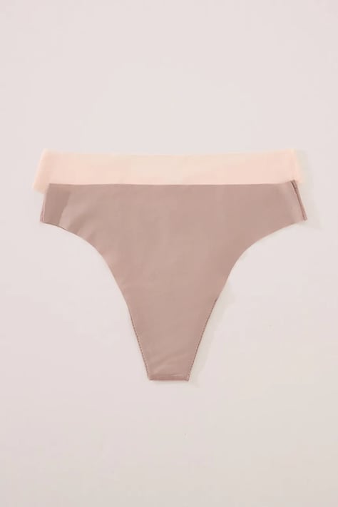 women'secret stringi 2-pack kolor biały 7683096
