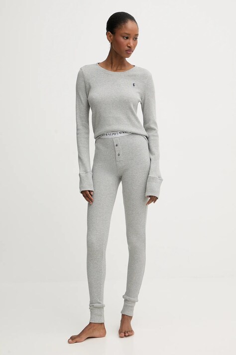 Polo Ralph Lauren piżama damska kolor szary 4P0660