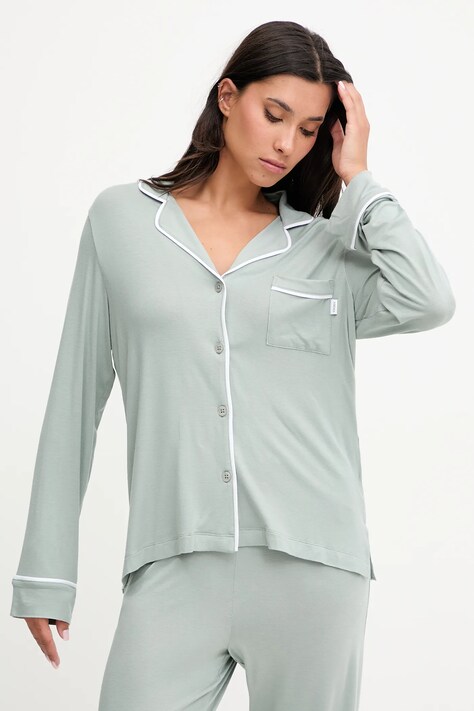 Dkny piżama damska kolor zielony YI90092